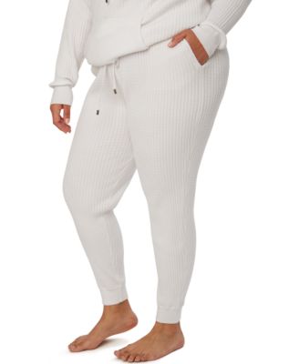 Danielle Bernstein - Trendy Plus Size Cable-Knit Jogger Pants
