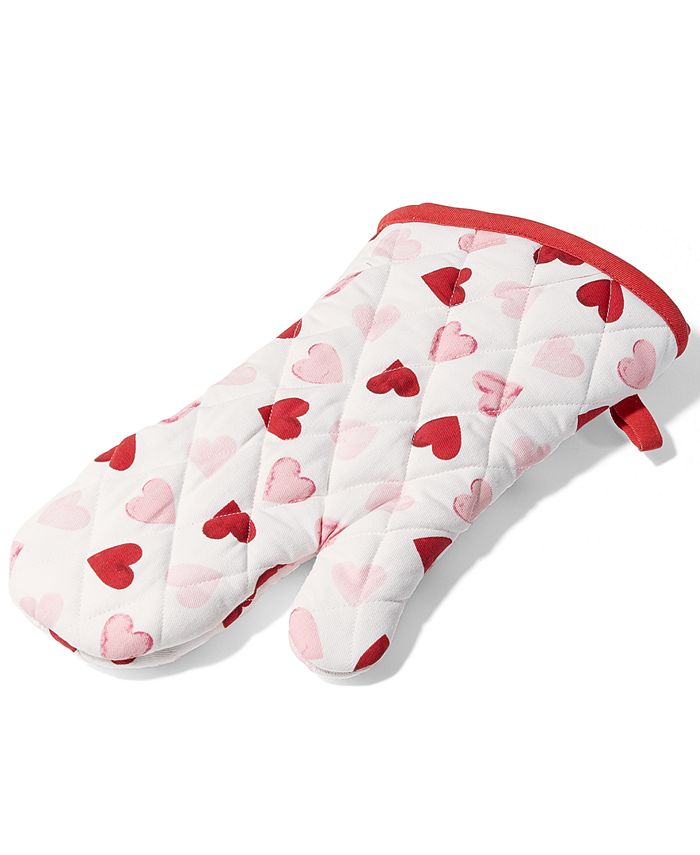Martha Stewart Collection Hearts Oven Mitt, Created for Macy's