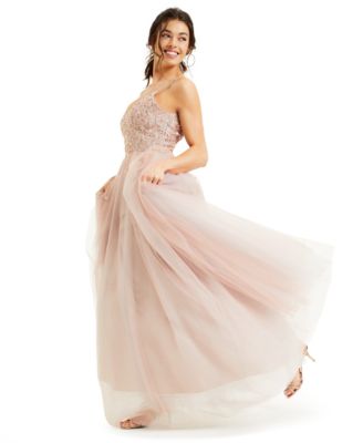 Say Yes to the Prom Juniors' Embellished Chiffon Gown, Created for Macy's