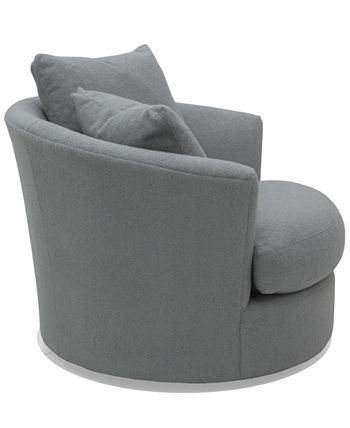 Furniture - Gympson Fabric Swivel Chair