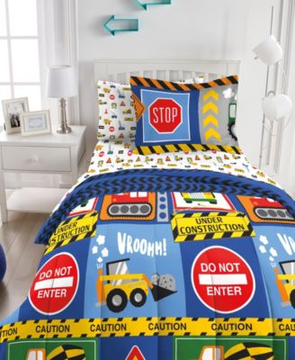 Kids Under Construction Comforter Set, Twin