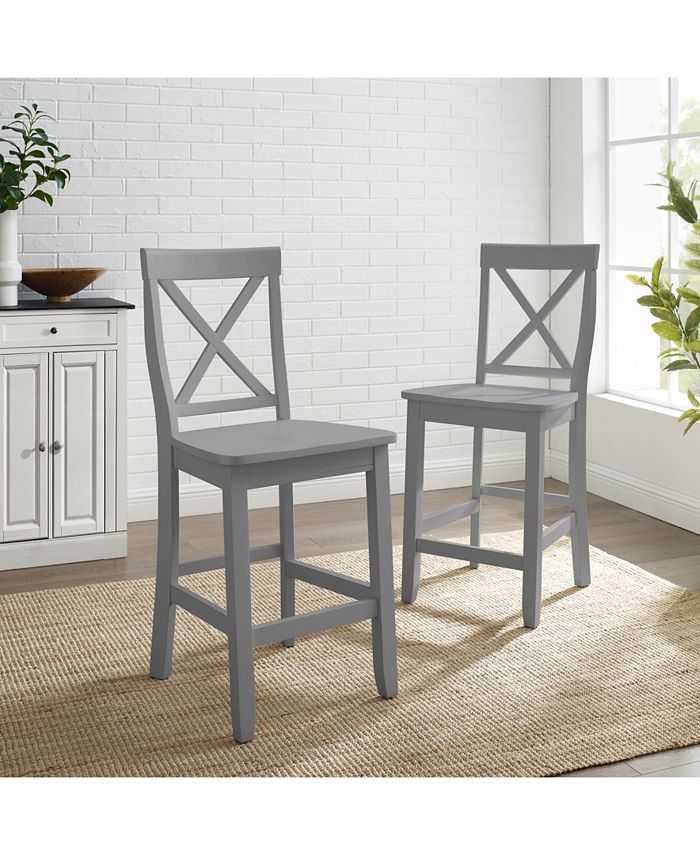 Crosley XBack 2 Piece Counter Stool Set Macy's