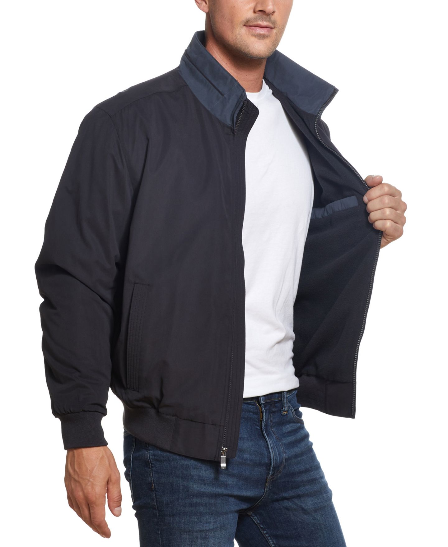 Мужская куртка Weatherproof Microfiber Bomber, цвет: Чёрный — фото 3