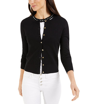 Charter Club Women's Button Cardigan, Created for Macy's & Reviews ...