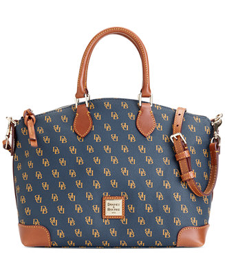 Dooney & Bourke Gretta Signature Satchel - Handbags & Accessories - Macy&#39;s