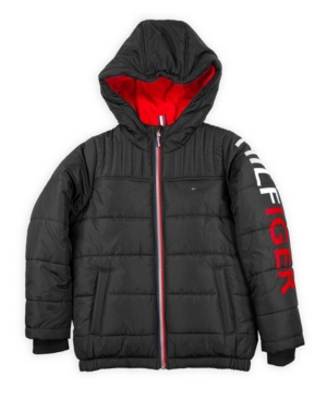 image of Tommy Hilfiger Big Boys Sleeve Hit Jacket