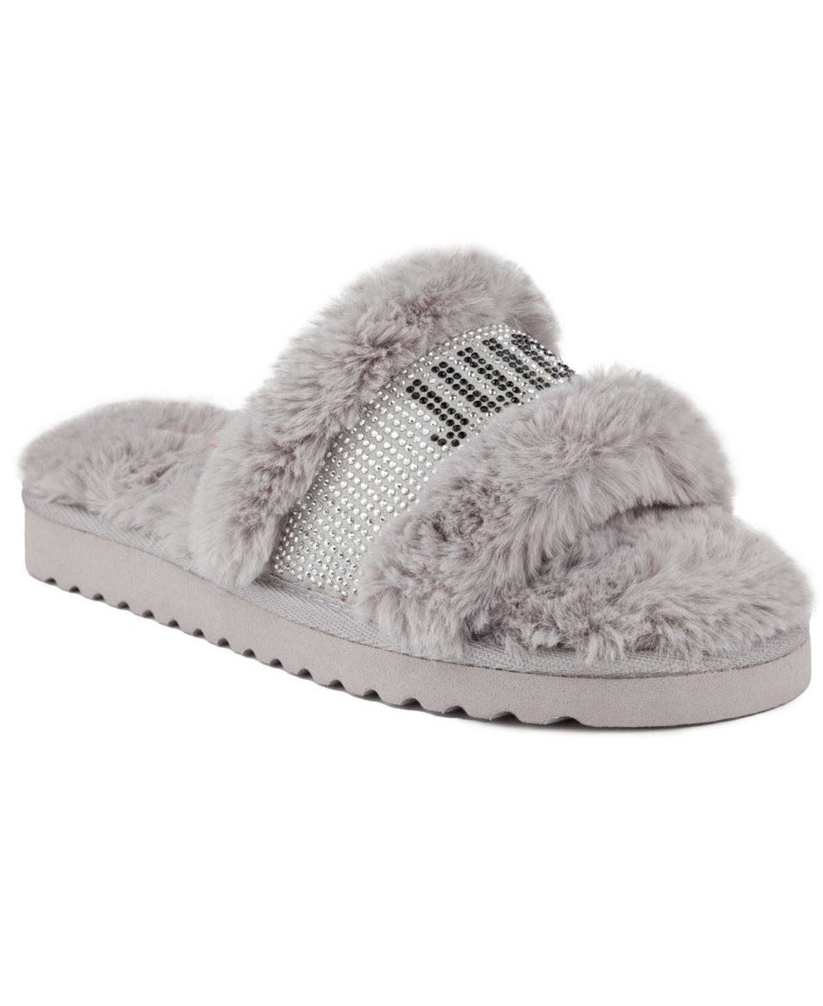 Women's Halo Faux Fur Slippers - Red - Manmade