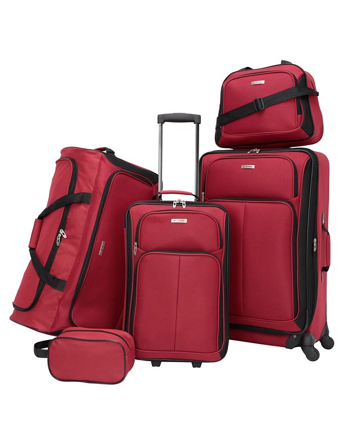 Tag - Ridgefield 5 Pc Softside Set Hardside Spinner, Paisley