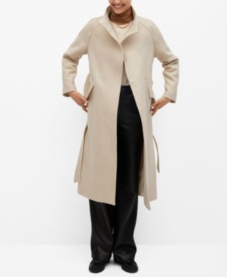 mango venus coat black