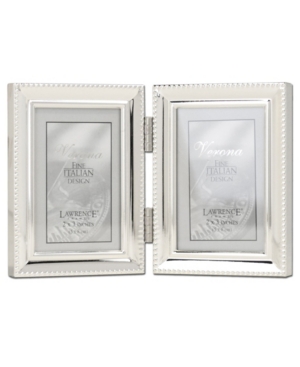 Lawrence Frames Metal Double Picture Frame With Inner Beading, 2.5" X 3.5" In Silver-tone