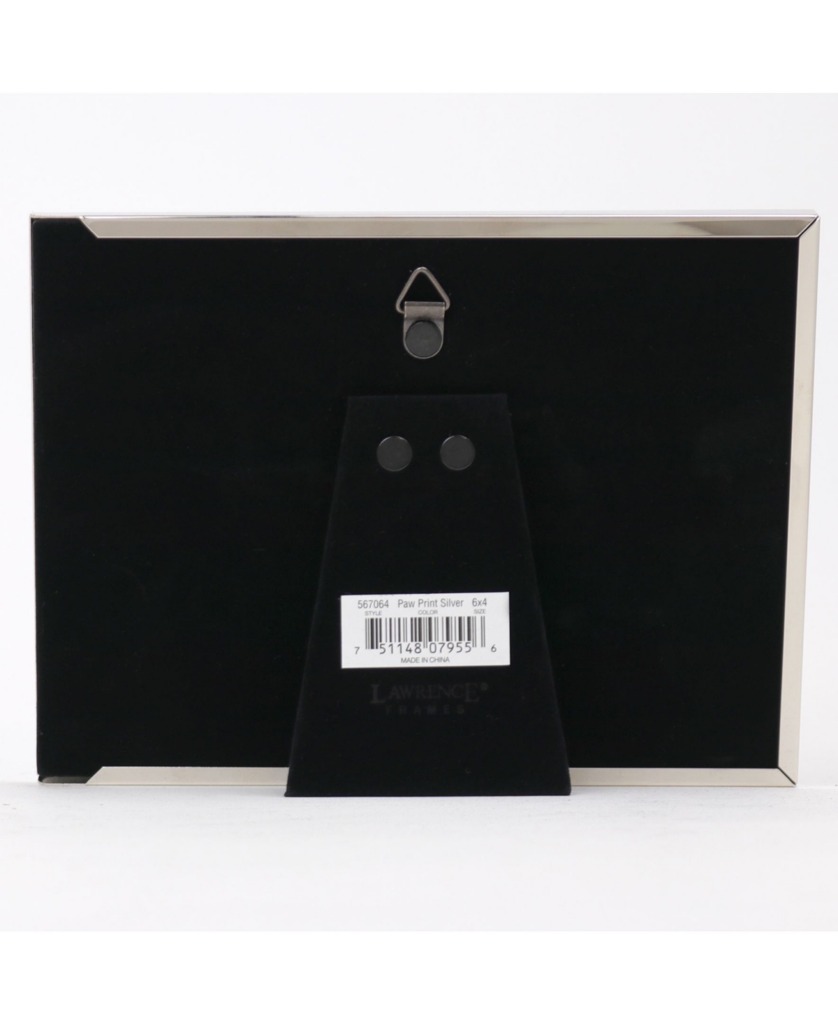 Metal Dog or Cat Picture Frame - Paw Print Pet Design, 4