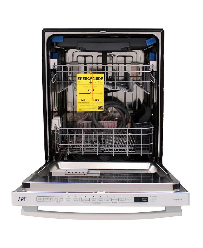 SPT Appliance Inc. Energy Star 24" BuiltIn Stainless Steel Tall Tub Dishwasher with Smart Wash