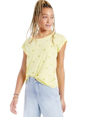 macys yellow tops