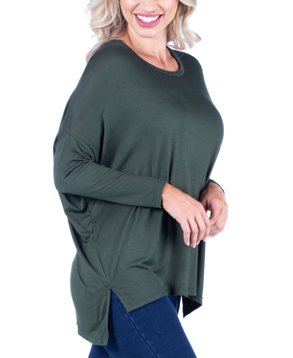 Women's Oversized Long Sleeve Dolman Top