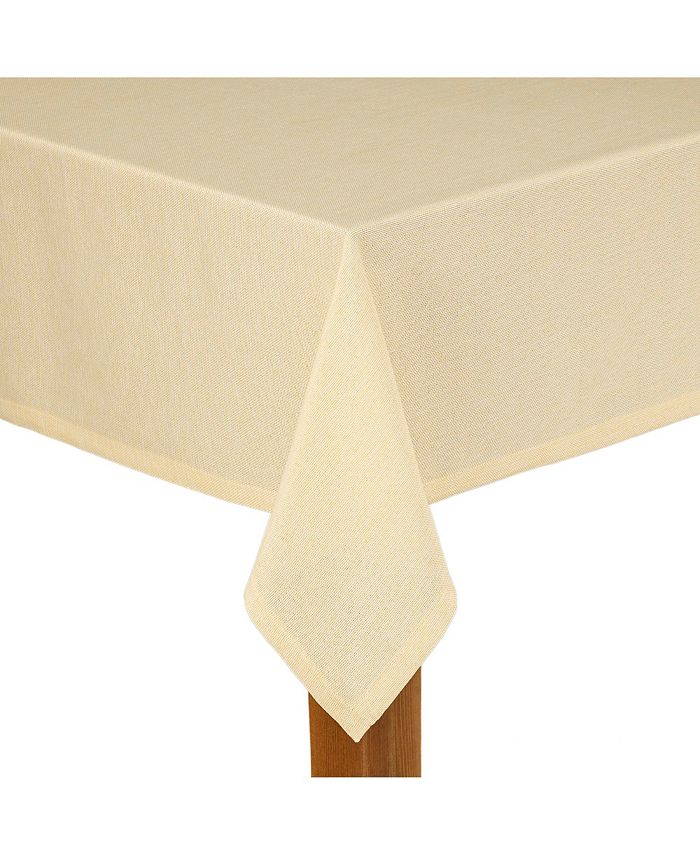Lintex - Danube 52"x70" 52%Cottom 48%Poly Tablecloth Butter