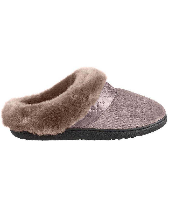 Isotoner Signature Isotoner Women's Velour Diane Hoodback Faux Fur