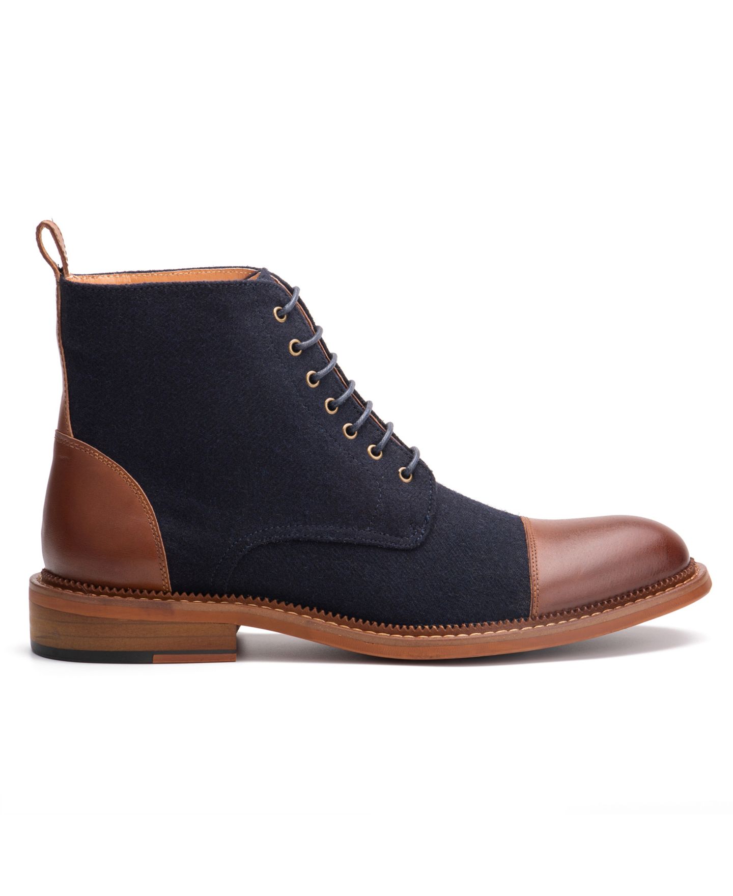Мужские ботинки Vintage Foundry Co Remington Boot, цвет: Рыжевато-коричневый / Тёмно-синий — фото 7