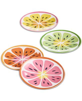 Martha Stewart Collection Appetizer Plates, Set of 4, Created for Macy ...