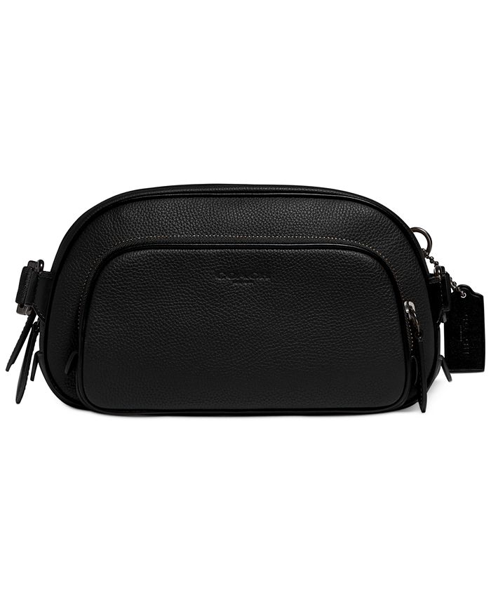 COACH Men's Leather Black Hitch Belt Bag & Reviews - All Accessories - Men  - Macy's