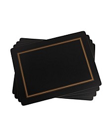Classic Black Placemats, Set of 4