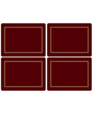 Shop Pimpernel Classic Burgundy Placemats, Set Of 4 In Multi