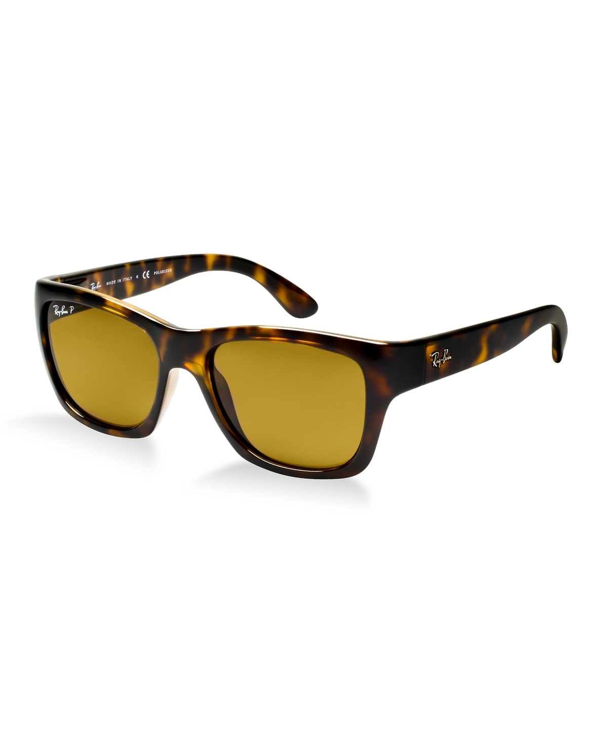 Ray Ban Unisex Polarized Lightweight Sunglasses, Rb4194 In Light Havana