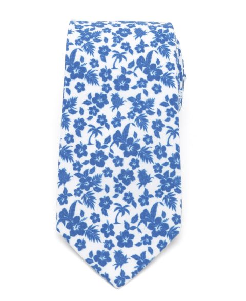Мужские галстуки Cufflinks Inc. Tropical Blue Tie, цвет: Белый