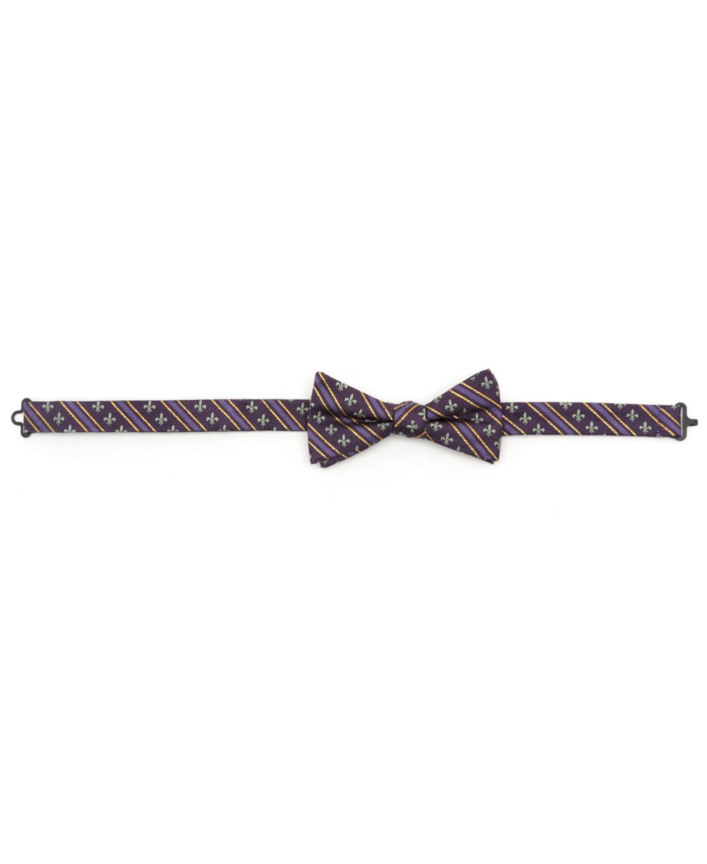 Мужские галстуки Cufflinks Inc. Mardi Gras Stripe Bow Tie, цвет: Фиолетовый — фото 6