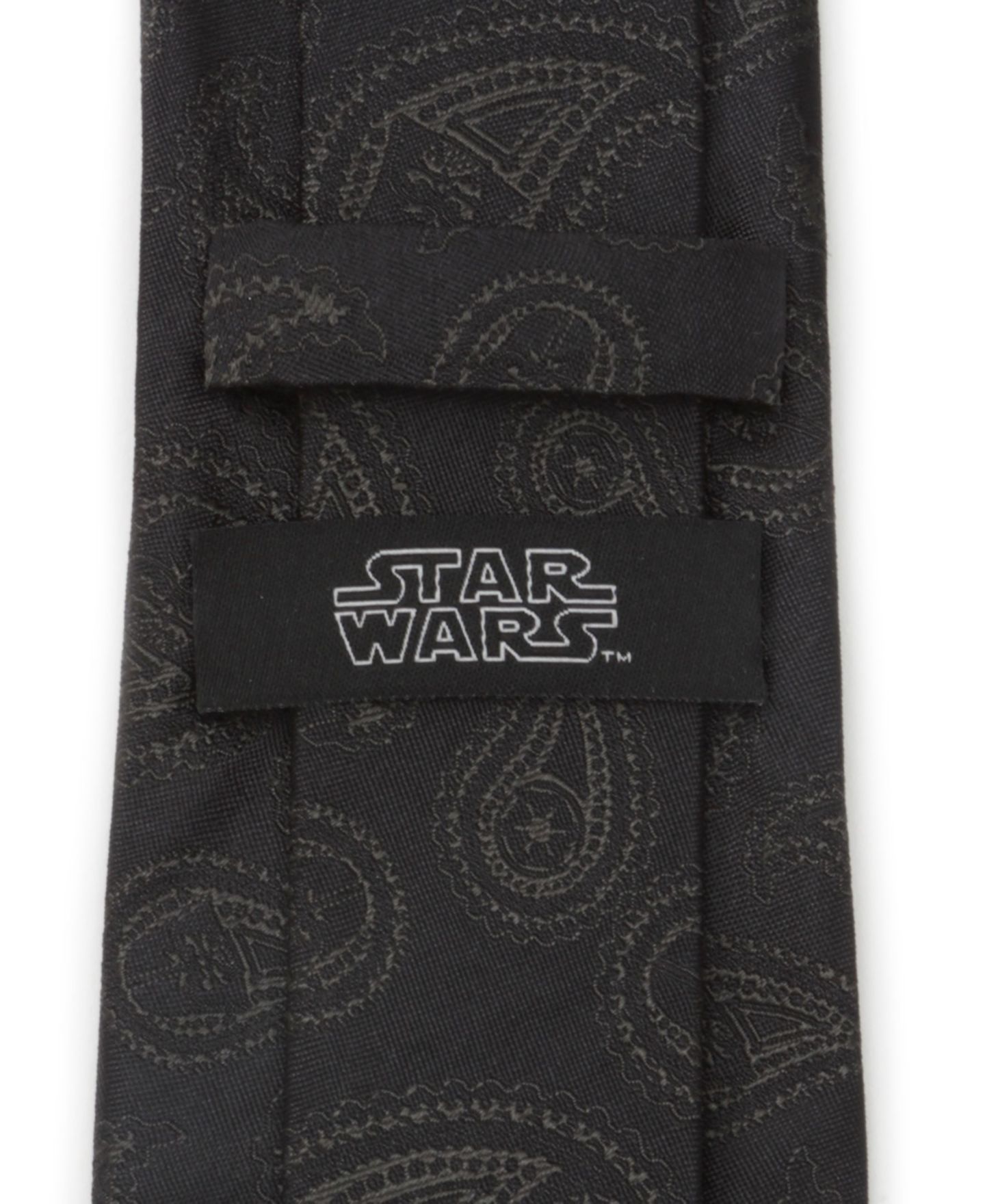 Мужской галстук Star Wars Darth Vader с узором пейсли, цвет: Чёрный — фото 4