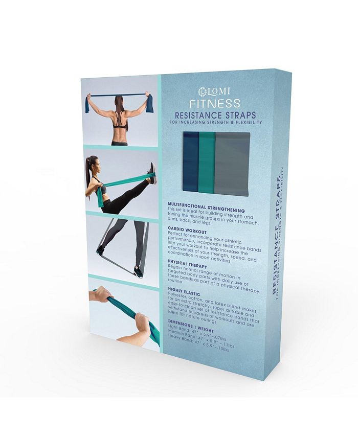 Lomi Fitness Resistance Band Strap Set 3 PCS Macy's
