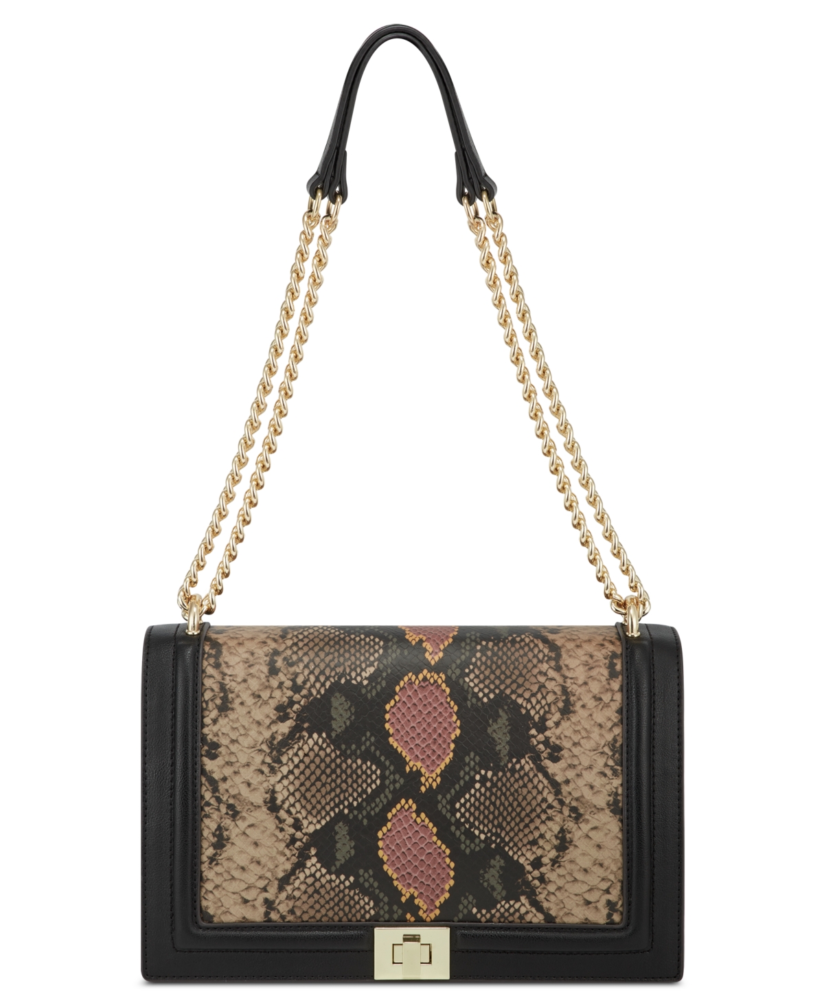 Inc International Concepts Ajae Flap Crossbody, Created For Macy's In Multi Snake,gold