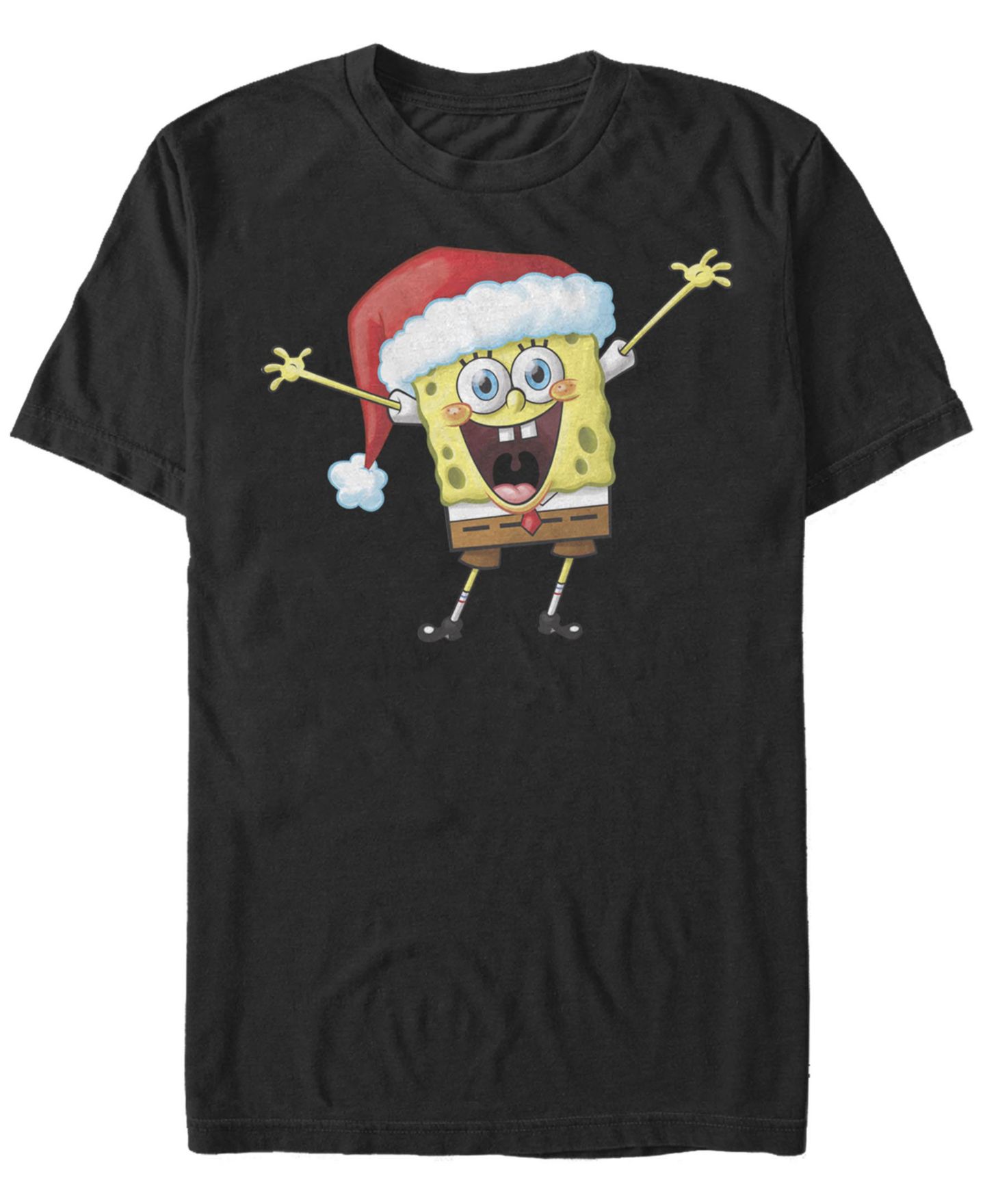 Мужская футболка Fifth Sun SpongeBob SquarePants Happy Songe Short Sleeve, цвет: Чёрный — фото 1