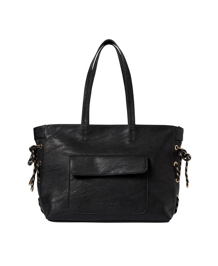 Everly top leather tote
