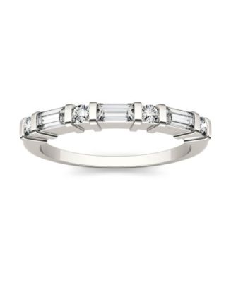 Baguette sale moissanite band