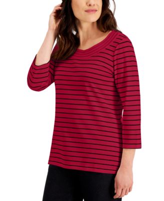 karen scott blouses at macy's