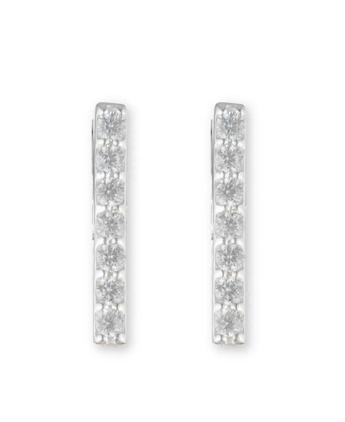 Ralph Lauren Sterling Silver and Cubic Zirconia Stud Earring Macy's