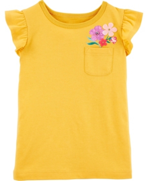 Carter's Toddler Girls Flutter Pocket Tee