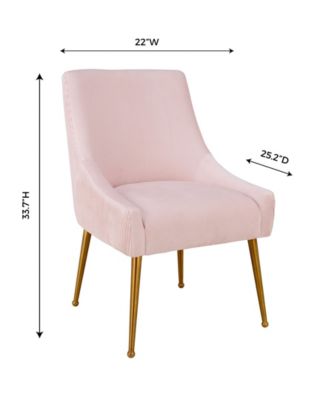 Beatrix Pleated Velvet Side Chair