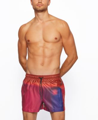 Hugo Boss - Men's Hoki Graphic-Print Swim Shorts