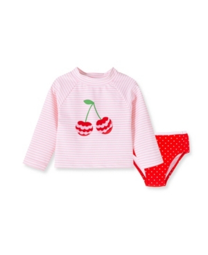 Baby Girls Cherry 2 piece Long Sleeve Rashguard