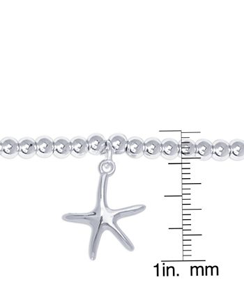 Macy's - Silver Plated Starfish Beaded Bracelet