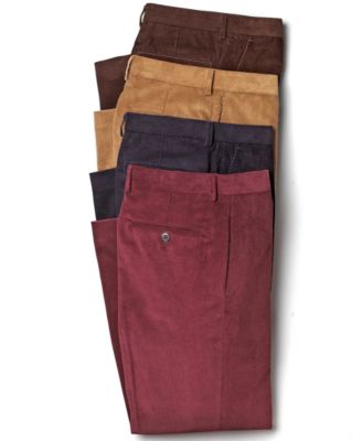 Lauren Ralph Lauren Classic-Fit Flat-Front Corduroy Pants