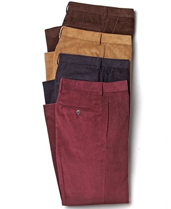 Lauren Ralph Lauren - Classic-Fit Flat-Front Corduroy Pants