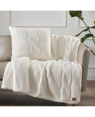 NWT UGG® EMILIA Throw Chunky Knit Blanket 50 outlet