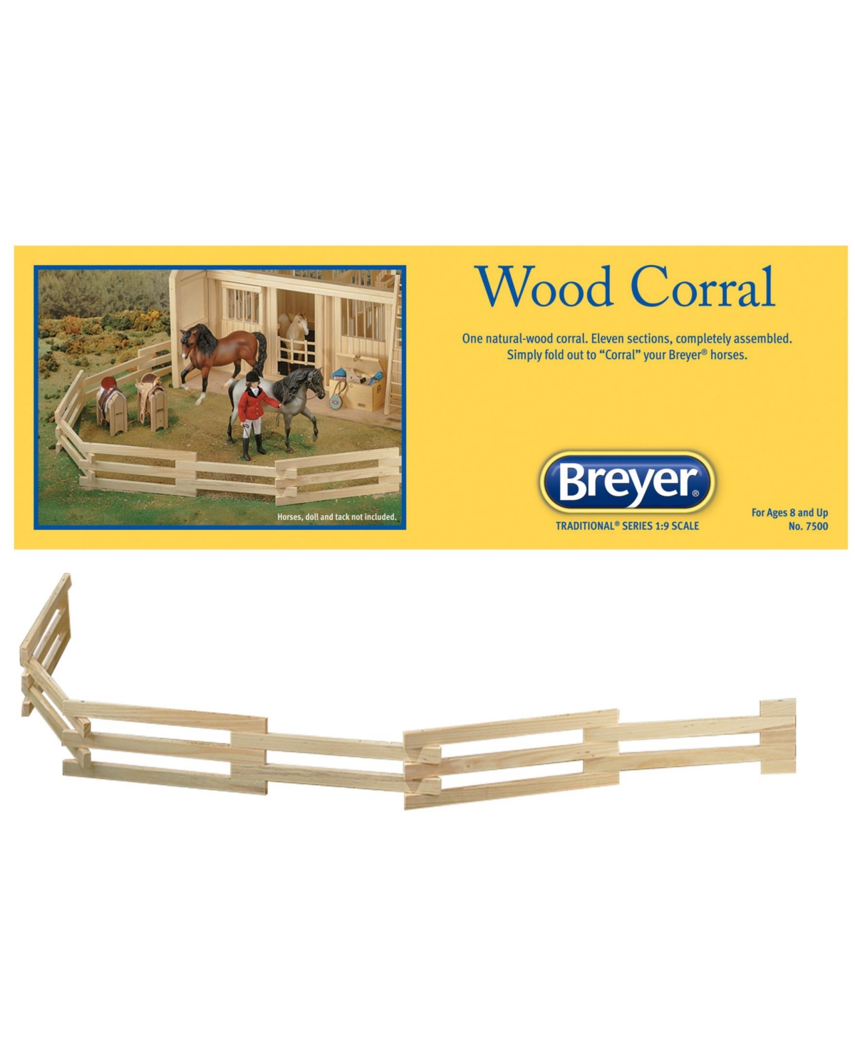 Shop Breyer Traditional Wood Corral Fencing Accessory Toy For Horses In Multi