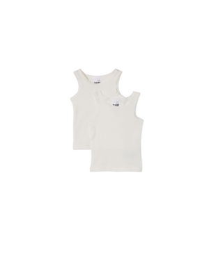 Baby Boys and Girls Organic Newborn Singlet Pack of 2