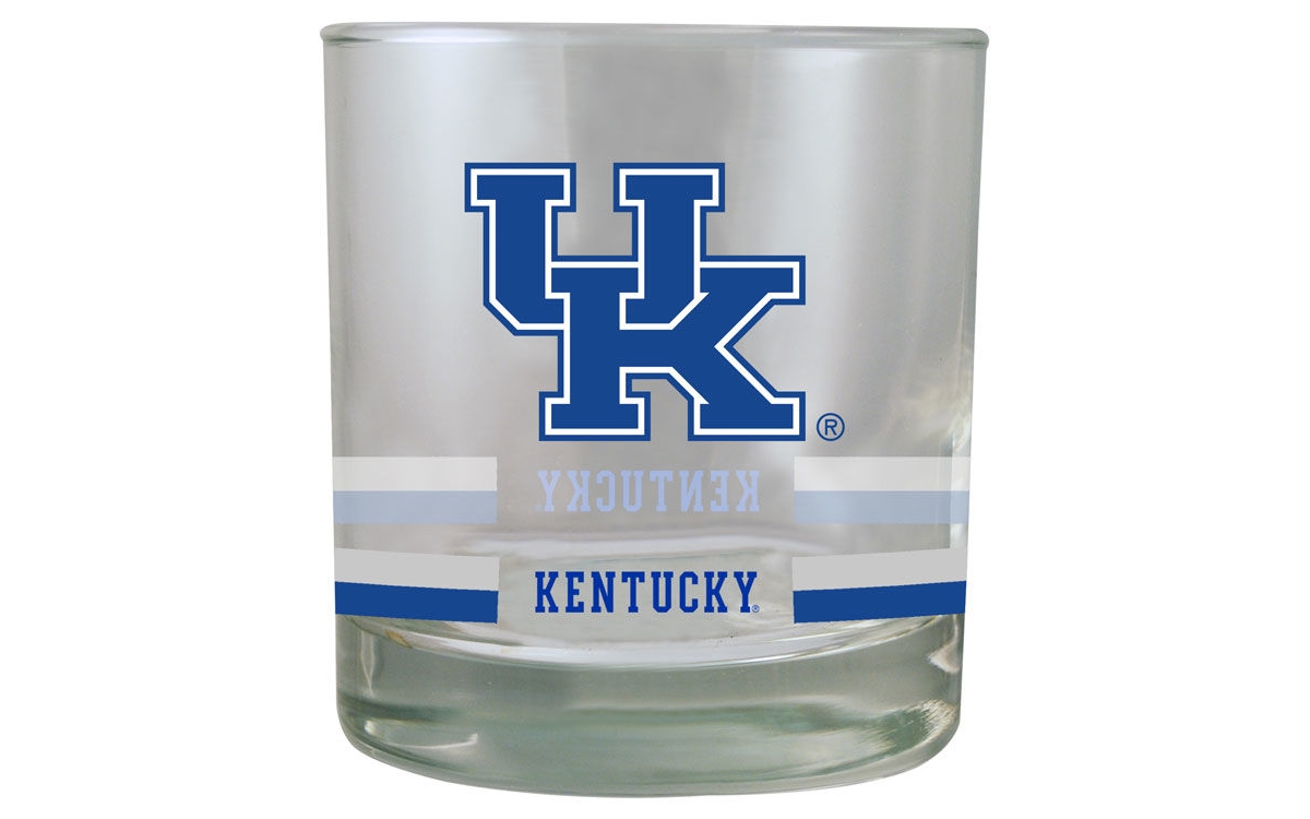 Memory Company Kentucky Wildcats 10-oz. Banded Rocks Glass In Assorted