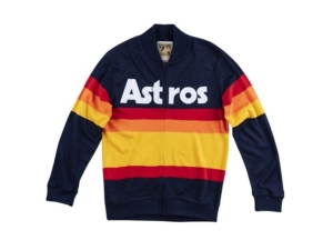 Mitchell & Ness Men's Houston Astros Authentic Sweater Jacket
