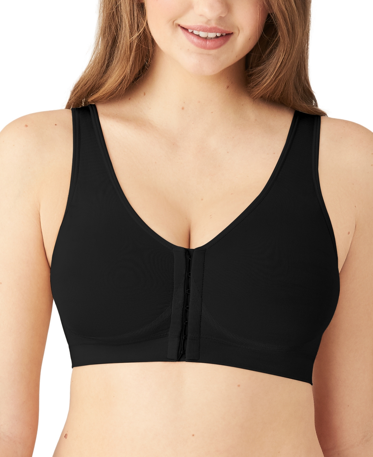 Wacoal Women's Wirefree Compression Mastectomy Bralette In Black
