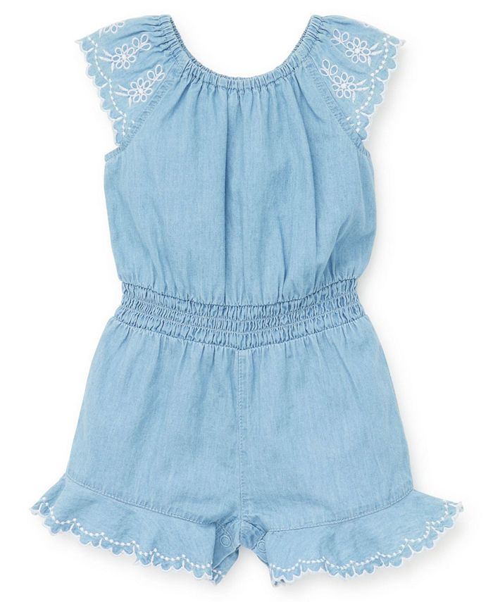 Little Me Baby Girls Chambray Woven Romper & Reviews - All Baby - Kids ...